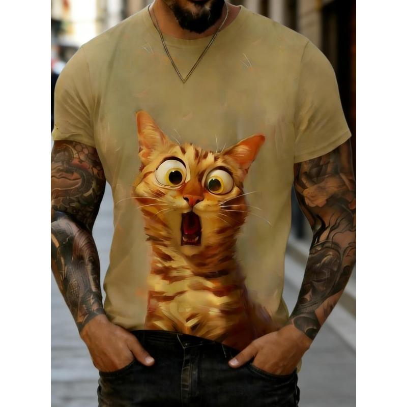 Jackets, men's printed T-shirts, fashionable prints, street style