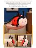 Ladybug Baby Doll Plush Backpack Pendant - Early Education Toy for Kindergarten Students
