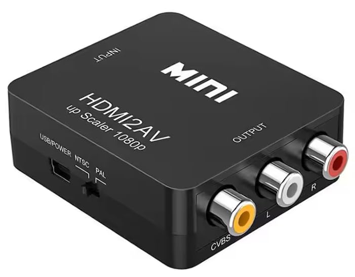 

Deear HDMI to AV HDMI to RCA 1080P Analog Audio for and Includes Charging Cable Converter, Converter, Support, Conversion, Output, TVs, PS3, PS4, PS5,