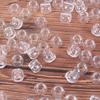 100X Przezroczysty Pierścień do dredów Koraliki do warkoczy Klipsy 6 mm Otwór