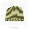 Soft Warm Striped Knit Beanie Cold Proof Slouchy Knitted Hat Autumn Winter Skullcap  Men Women
