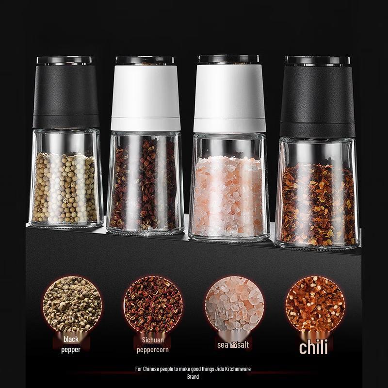 Jidu Stainless Steel Manual Spice Grinder Set
