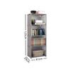 Simple Bookshelf Storage Rack Display Stand Book Organizer Creative Modern Home Decor Bookcase Trapezoid Book Shelf with Fence