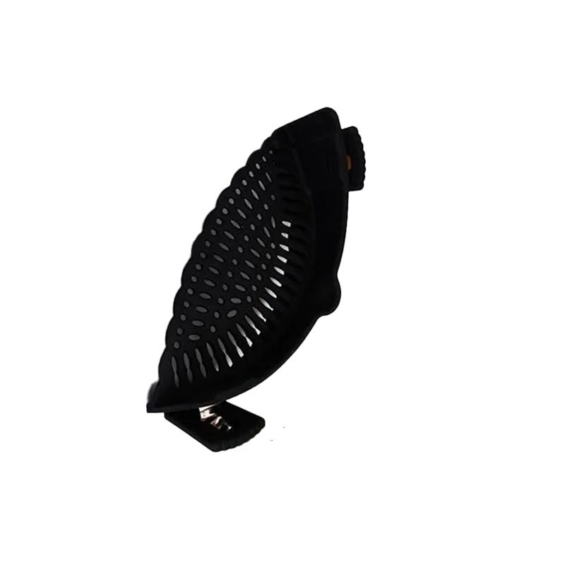 

Universal Silicone Clip-On Strainer for Pasta Fruit Vegetable Colander Anti-Spill Food Grade Pot Strainer Stainless Steel Pan чёрный