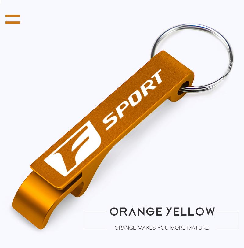 1Pcs Portable Beer Bottle Opener Car Logo Keychain Ring For Lexus FSPORT LBX NX RX 350h 450h ES UX 300e GS GX IS LS LX CT LC RC