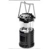 Black-1pc Solar Camping Light Rechargeable Battery Led Light (with Recharge) Hiking Torch Light Outdoor Solar Lamp Tent Light Camping/fishing/blackout