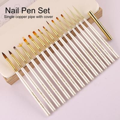 Useful Nail Art Liner Flexible Nib with Lid One Stroke Shaping