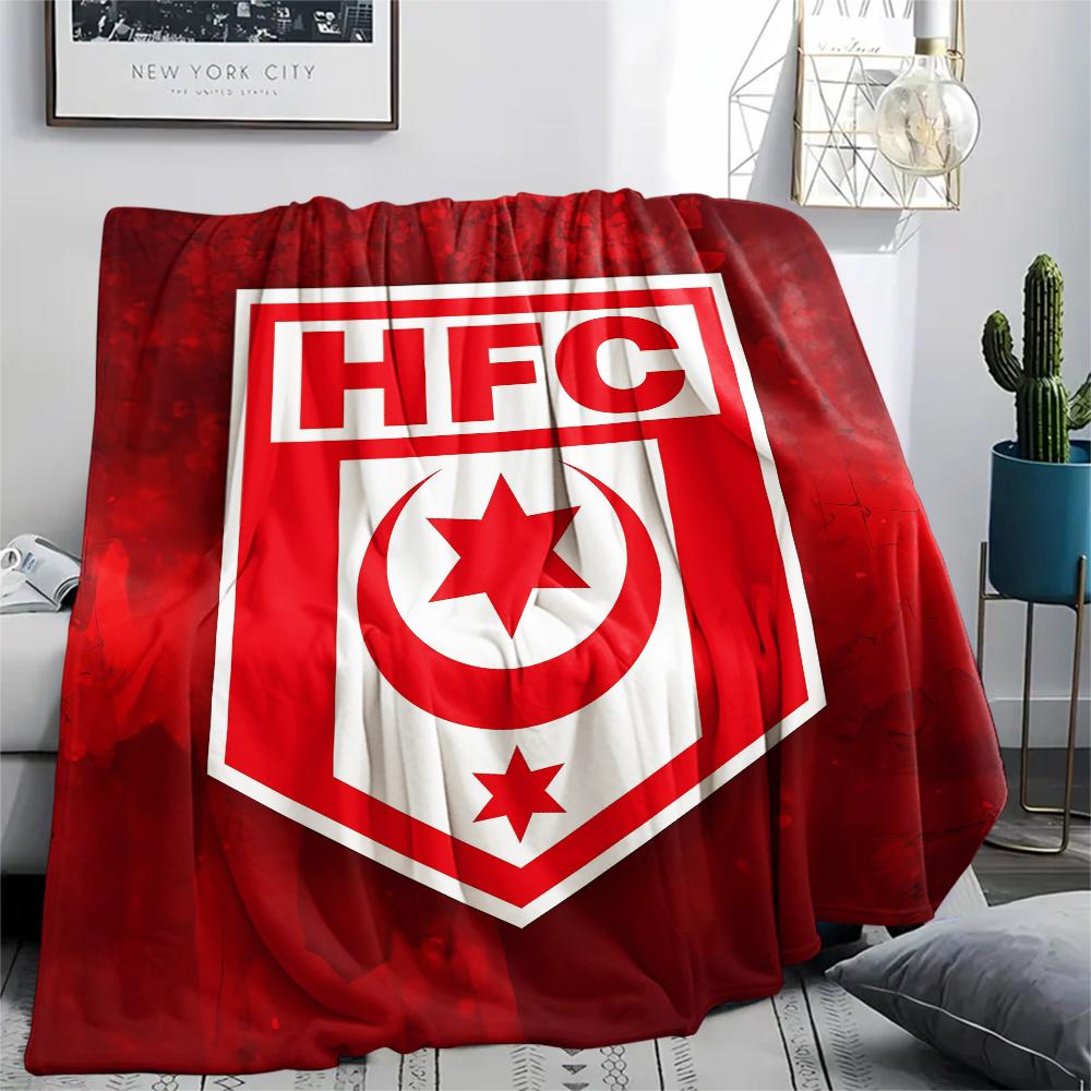 1PC Hallescher FC Print Flannel Blanket, High quality All Seasons, Home Decor, Warmth and Comfort, Perfect for Christmas Gifts