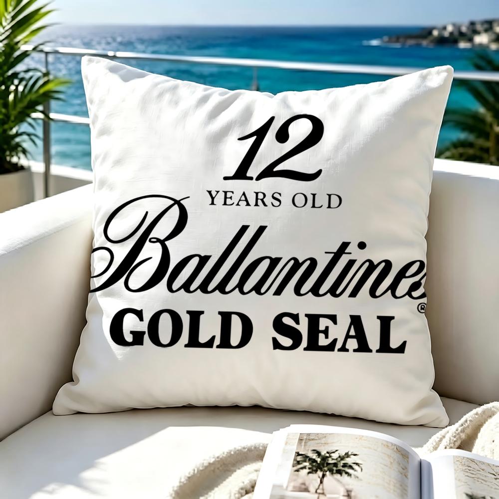 Brand Ballantines Cushion Cover Premium Skinfriendly Short Plush Pillow Cover Airy Casual Cushion For Hotel Homestay