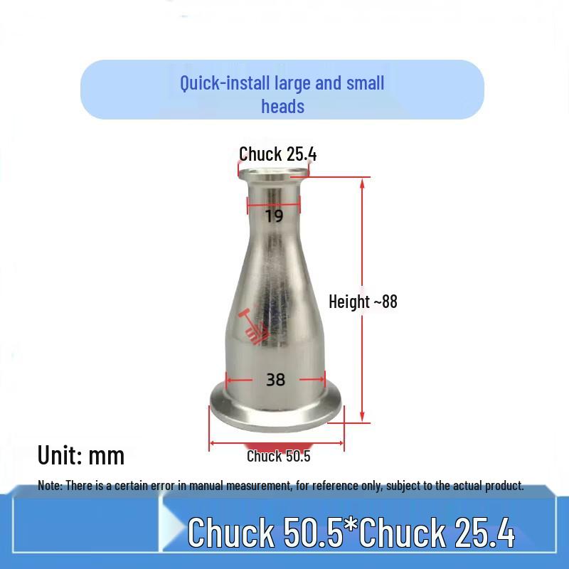 304 Stainless Steel Quick-Install Concentric Reducer Pipe Clamp