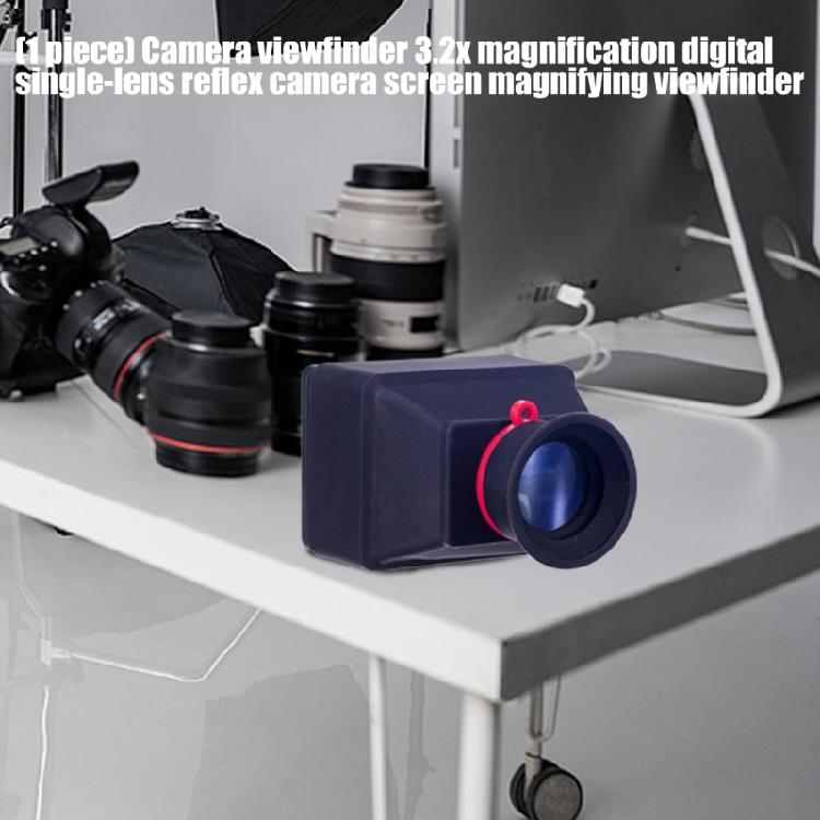 Rubber Viewfinder For 3.2" Camera Screens Foldable Sunlight Resistant Improves Imaging During Outdoor Use