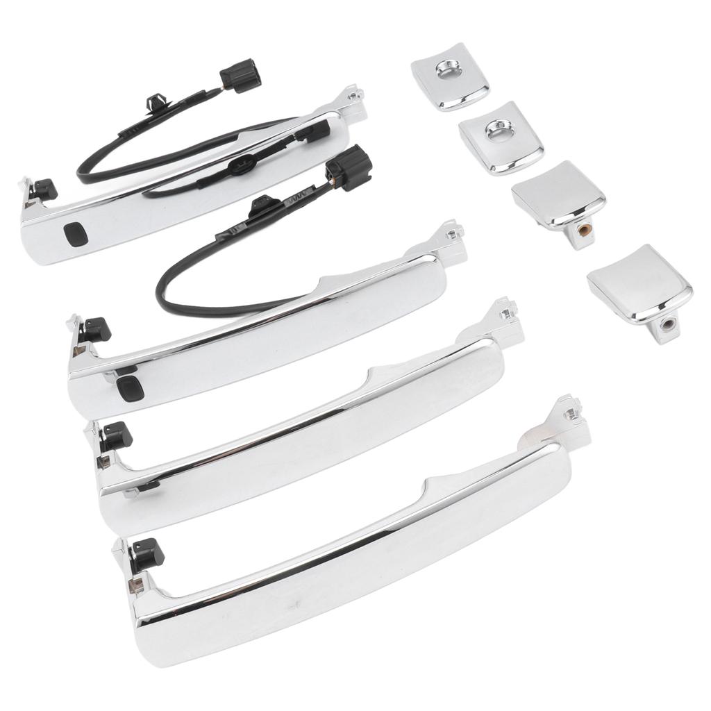 Car Outside Door Handle Set 80640‑CA012 ABS Silver Replacement for  Rogue Murano 80640‑CA012 Car Door Handles