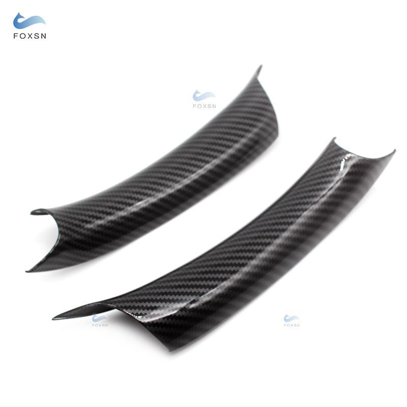 For BMW X5 X6 E70 E71 F15 F16 Car Interior Carbon Fiber Texture Door Pull Handle Protective Cover Trim