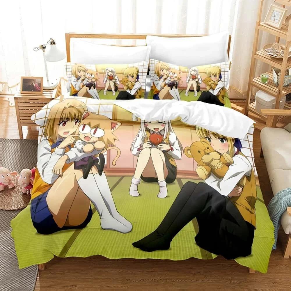 3D Anime Bed Sheet Set Carnival Phantasm Bedding Set Single Twin Full Queen King Size Bed Set Adult Kid Bedroom Duvet cover Sets