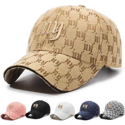 Frühling Sommer Brief Stickerei Baseball Cap Damen Hut Sonnenschutz Cap
