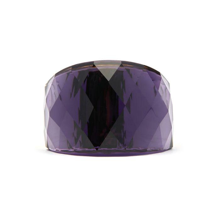 Bague - Luxenter - Fadino - Or jaune 18 carats - Quartz hydrothermal Onyx - Pourpre