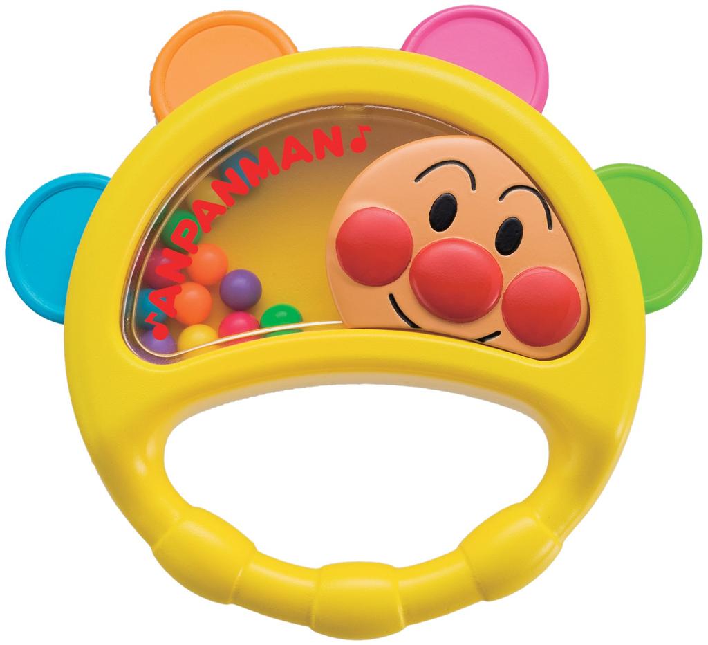 Agatsuma Anpanman Baby Tambourine, 100mm x 90mm x 20mm