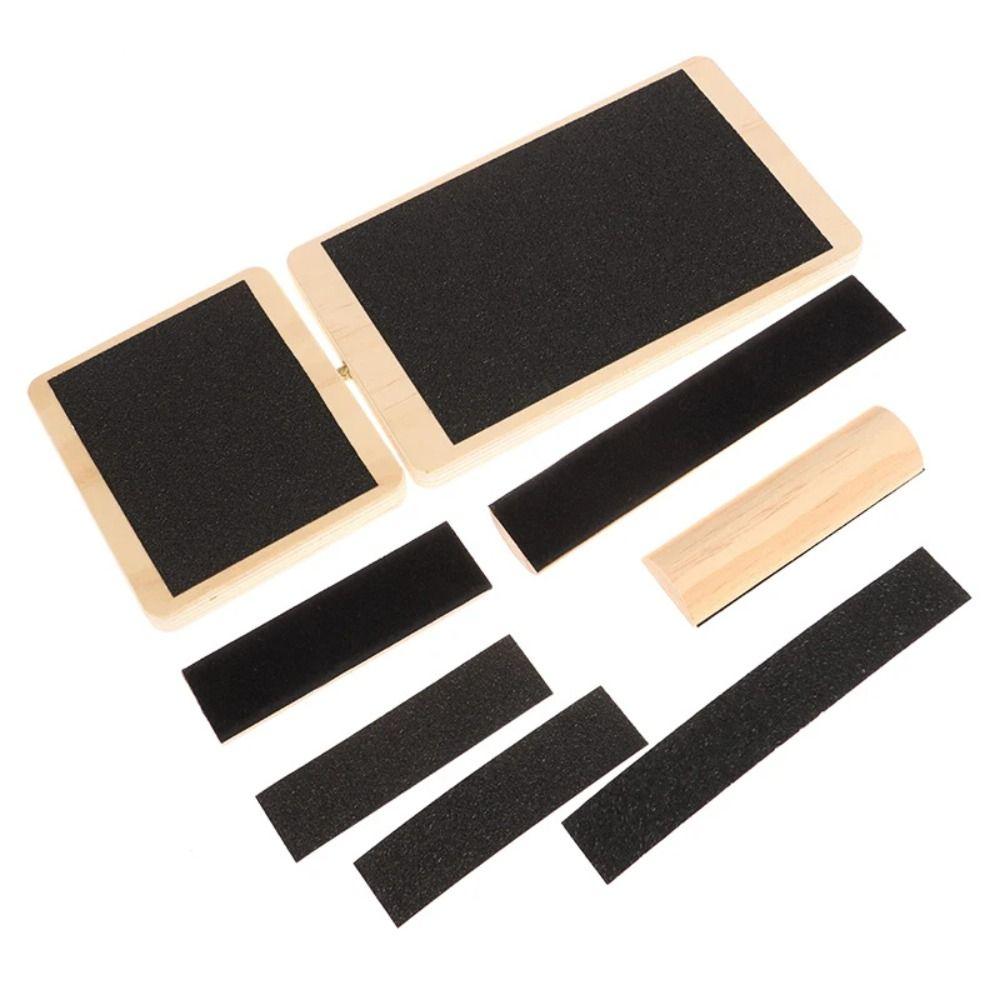 Dřevěný posilovač chodidel trenažér pro jedno chodidlo stabilizační cvičení plantární balet pilates