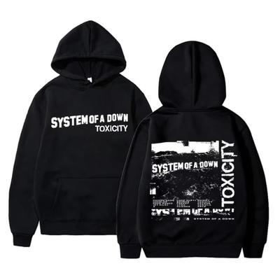 System of A Down Toxicity Album Grafikus Kapucnis Pulóver Férfi Női Gótikus Rock Túlméretezett Pulóver Férfi 90-es évek Alternatív Metal Streetwear