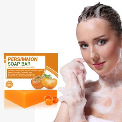 Persimmon Soap Bar Deodorant Soap Control Odor Cleaning and Refreshing