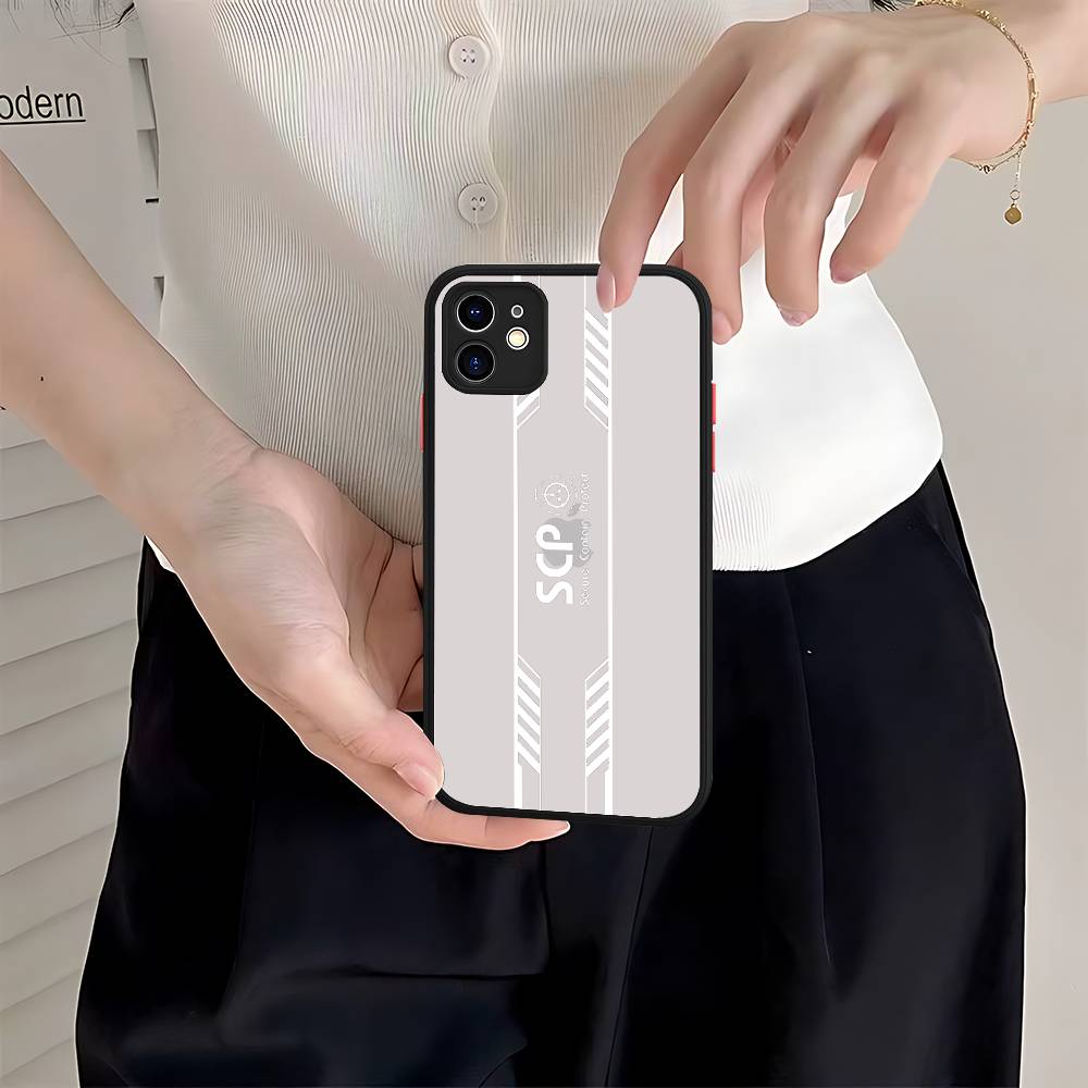 

Cool S-scp Logo For IPhone 16 15 14 Plus 13 12 11 Pro Max X XS MAX Translucent Matte Shockproof Cover iphone 15