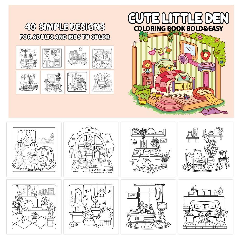 Color Filling Children'S Drawing Scroll Watercolor Blank Coloring Pages Little Artist