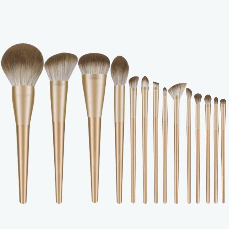 

Набор профессиональных кистей для макияжа Lanlingji из 14 штук – Кисти для рассыпчатой пудры, теней и тональной основы