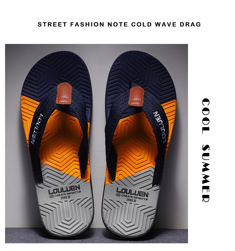 Trendy Men's Summer Flip-Flops - New Style Toe-Post Sandals for the Beach