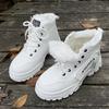 Fashion Thicken Plush Warm Ankle Boots for Women Fashion Thick Sole High Top Winter Sneakers Woman Comfort Non Slip Fur Lined Snow Boots