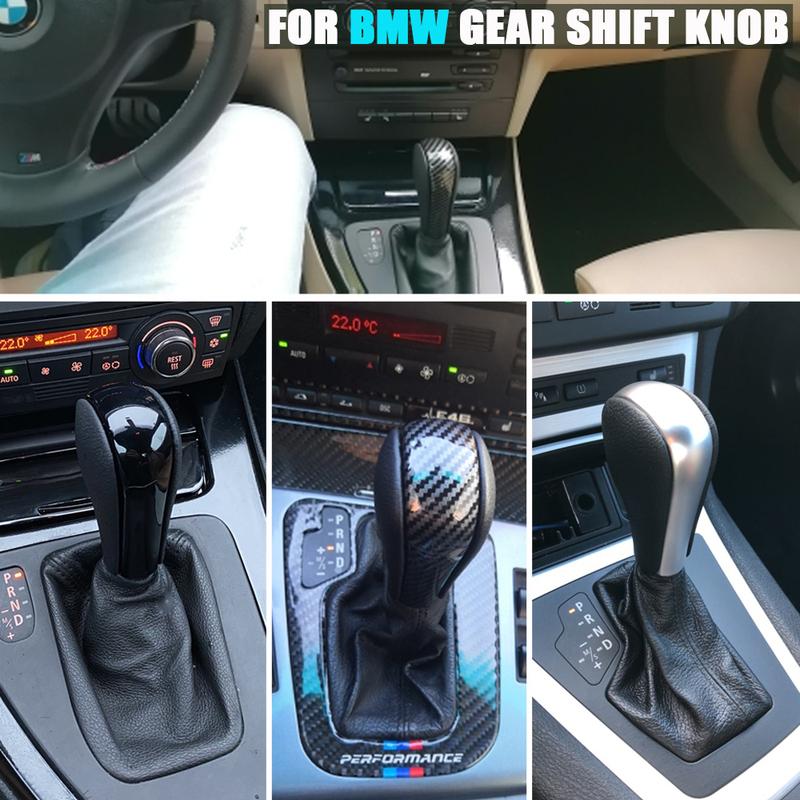 Automatic Gear Shift Knob With Alcantara For BMW E39 E46 E53 E60 E61 E63 E64 E83 E81 E82 E87 E90 E91 E92 E93