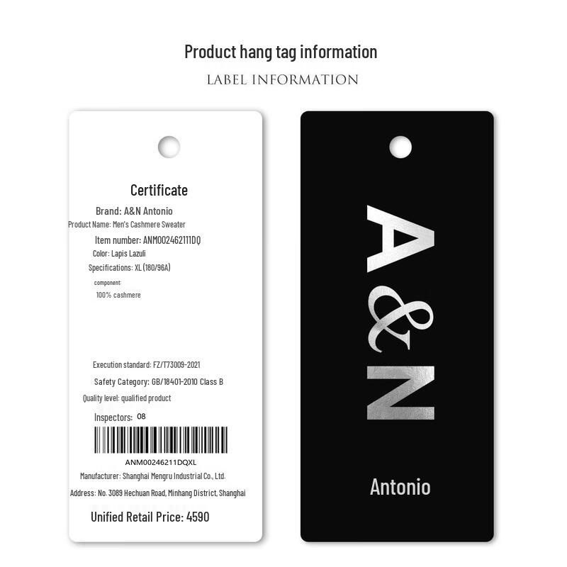 Antonio Men's 100% Cashmere Business Casual Sweater