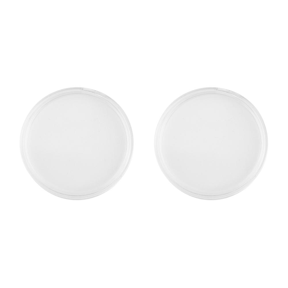 Set of 10 Clear Round Plastic Coin Capsule Containers Storage Box Holder Case for 20 To 40mm with Flat Opening