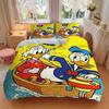3pcs Donald Duck & Scrooge McDuck Adventure Quilt Set Soft and Comfortable Bedroom, Guest Room and Dorm Decor Bedding Set S030