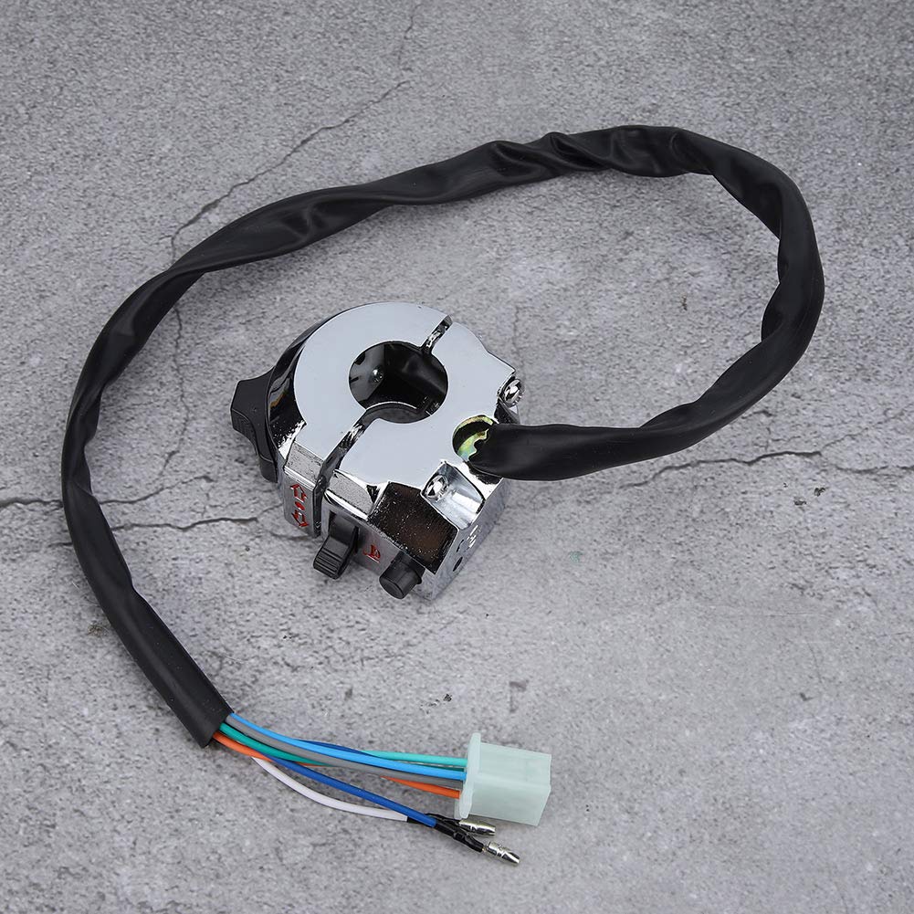 Motorcycle Blinker Switch Motorcycle Function Switch, Motorcycle Handlebar Switch Horn Turn Switch Blinker Switchs for 22mm Handlebar Motorcycle