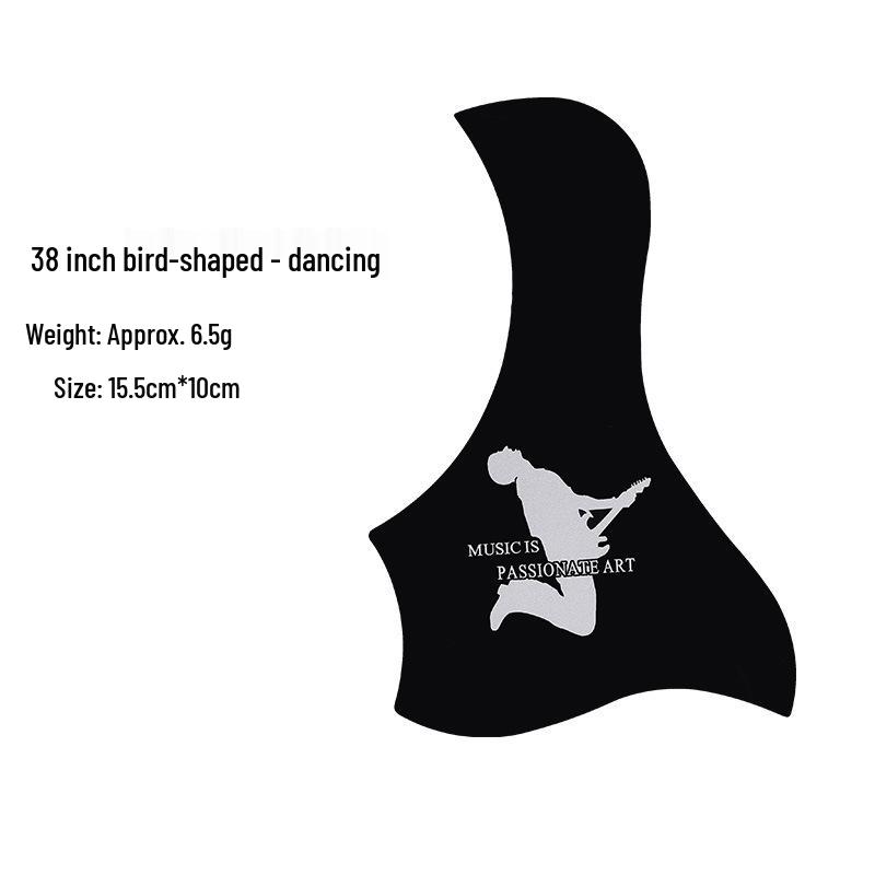 Naklejka panelowa pickguardu gitary chroniąca przed zarysowaniami dla gitar 38-41 calowych - Ochrona strun