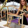 Bird Perch Stand Wooden Swings Ladders Toys With Removable Stainless Tray And Cup Parakeet Playground For Standing Chewing