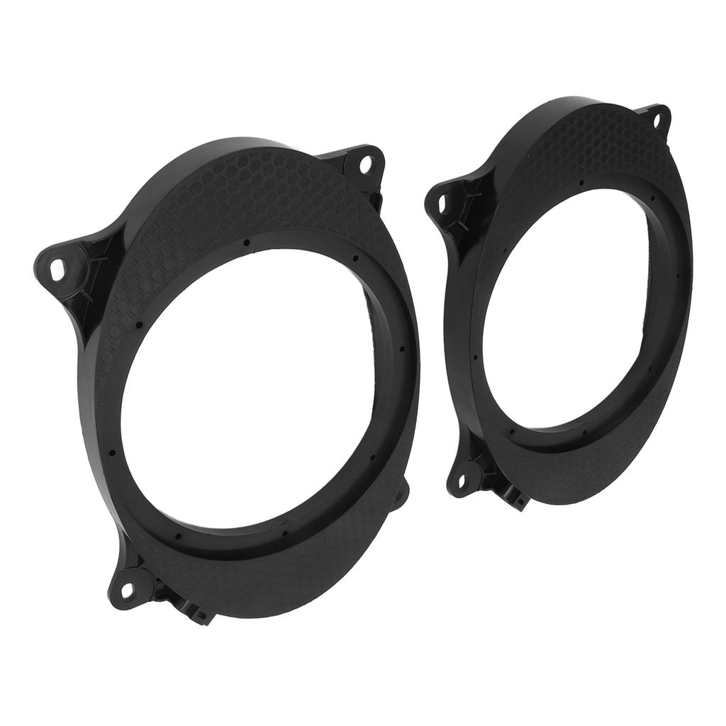2pcs 6.5inch Black Door Speaker Adapter Spacer Rings with 2 Wire Harness Replacement for Corolla Levin 6X9