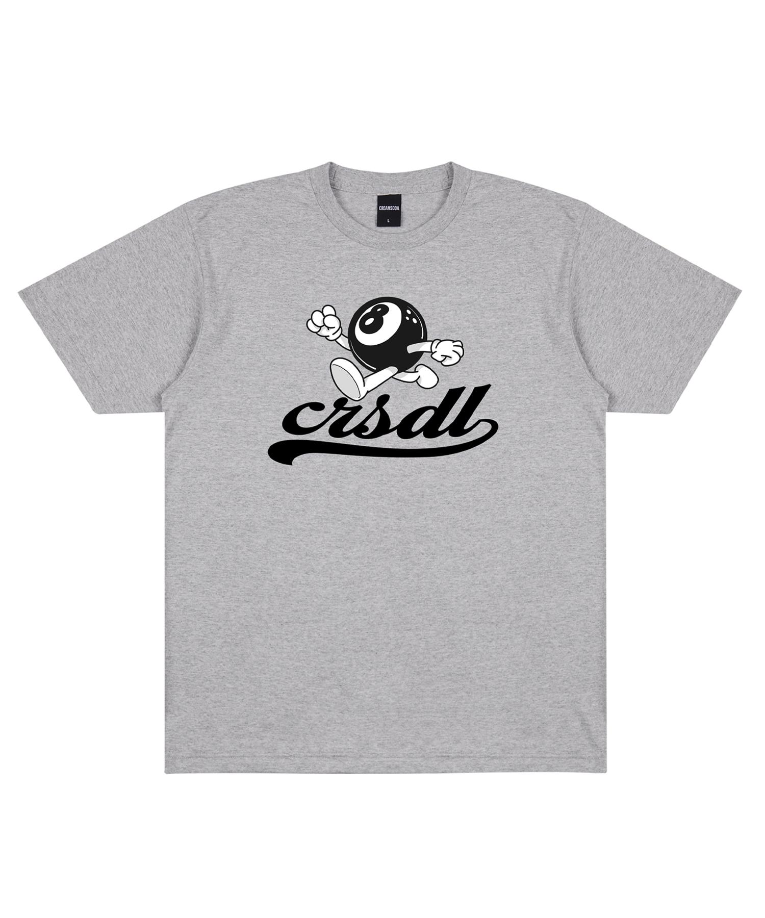Cream Soda Lab Lab 8 Blackball Logo Gray Black Short Sleeve T-Shirt L
