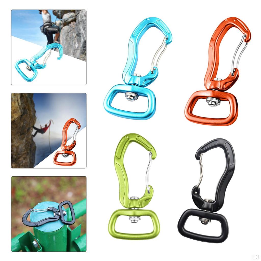 Rotating Carabiner Clip for Outdoor Activities
