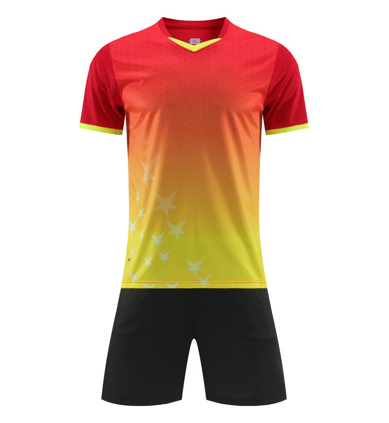 

New Short Sleeve Football Training Uniform Girls Jersey Kids Soccer Uniform Set Boys Summer Competition Team Uniform 3XS красный