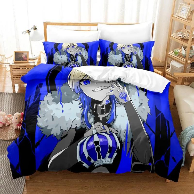 Anime Blue Lock Bedding Set Quilt Cover Pillowcase Cartoon Decor Bed Spead Bedroom Duvet Cover Bedding Suit Kids Birthday Gift