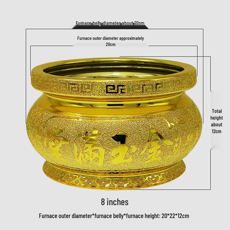 Ceramic Indoor Incense Burner for Buddhist Offerings - Small Holder for Living Room or Buddhist Hall.