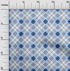 oneOone Cotton Flex Hellgrüner Stoff Argyle Check Stoff zum Nähen Bedruckter Bastelstoff Meterware 40 Zoll