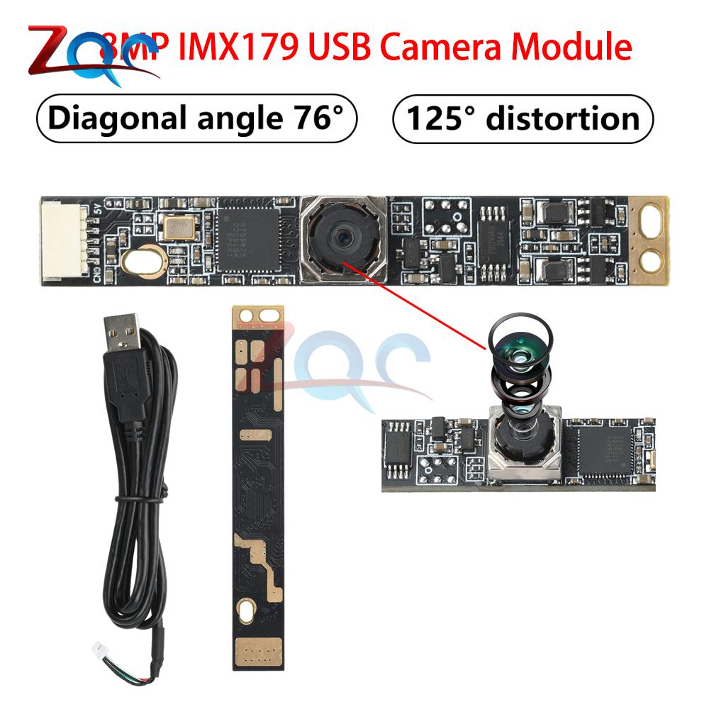 8MP IMX179 USB Camera Module Board For Laptop PC Computer 2592x1944 Resolution Autofocus Webcam Module with 1M Usb Adapter Cable