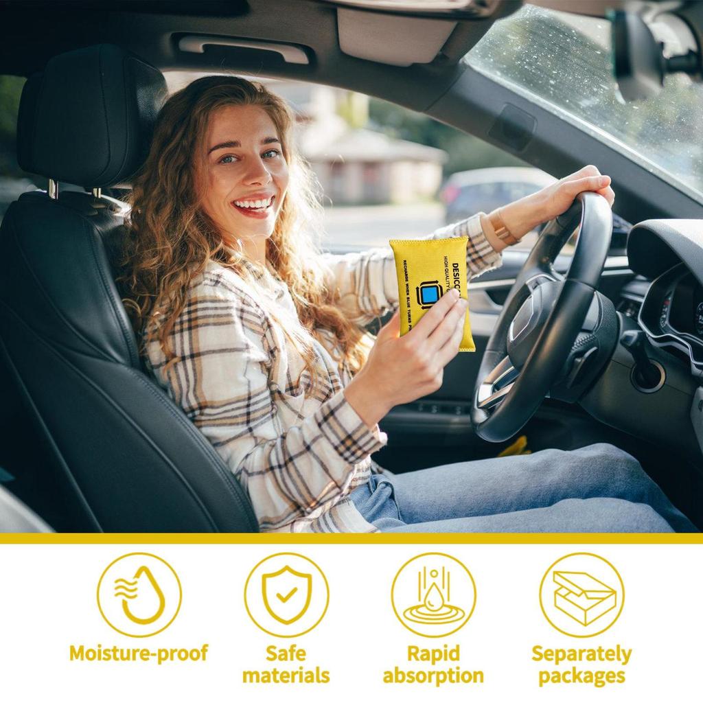 Reusable Dehumidifier Bags Moisture Absorber Closet Dryer Rechargeable Silica Gel Desiccant for Wardrobe Cabinet Basement Car