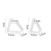 4PCS Clear Tablecloth Clips Durable Plastic Table Cover Holders Windproof Clamps Securing Tablecloths Plastic Tablecloth Clips