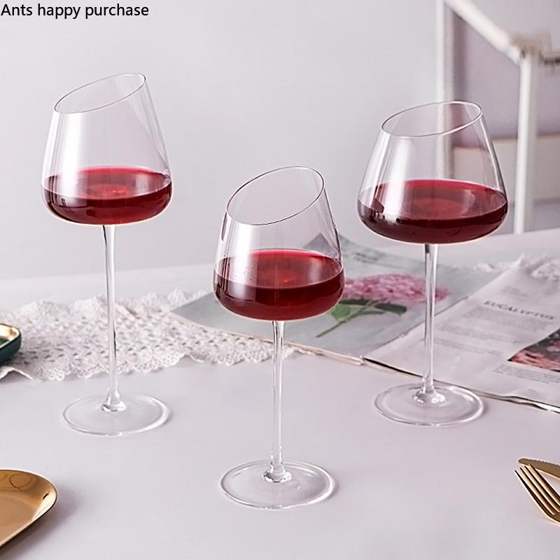 Abgeschrägtes Kristallglas, Weinglas, Rotweingläser, Sektglas, Kelch, Cocktailglas, Glasbecher, Trinkgläser, Trinkgeschirr