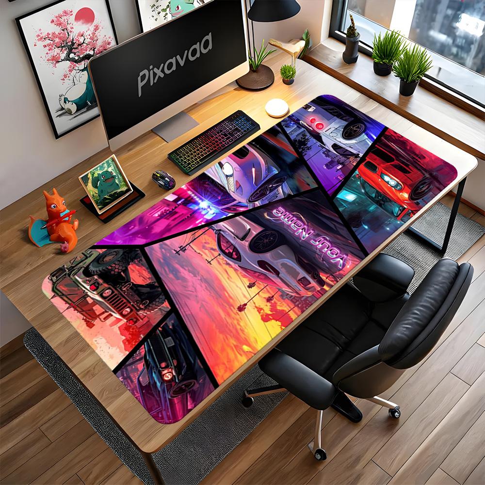 Grand Theft Auto Customize Your Name Mouse Pad Gaming Laptop Mouse Pad Desktop Mouse Pad Non-Slip Rubber Base Office Desk Accessory