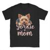 Yorkshire Terrier Dog T Shirt Unisex Unisex 100 Cotton Vintage Tshirts O Neck Yorkie Dad Tees Short Sleeve Clothing Summer
