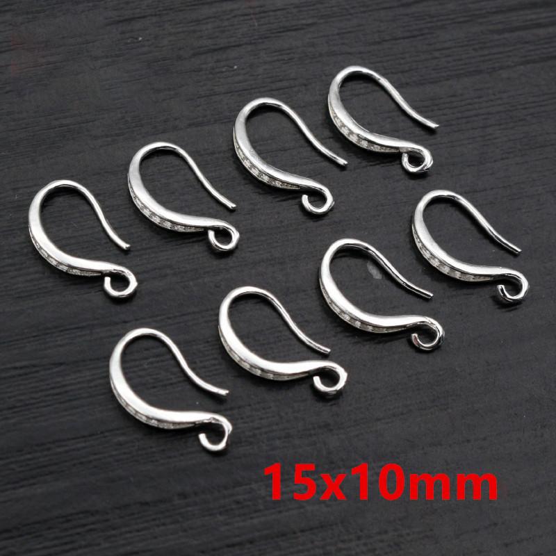 20pcs Craft Brass Small Earring Hooks Wire 4 Styles French Lever Earrings Hooks DIY Jewelry Making Accessories Findings